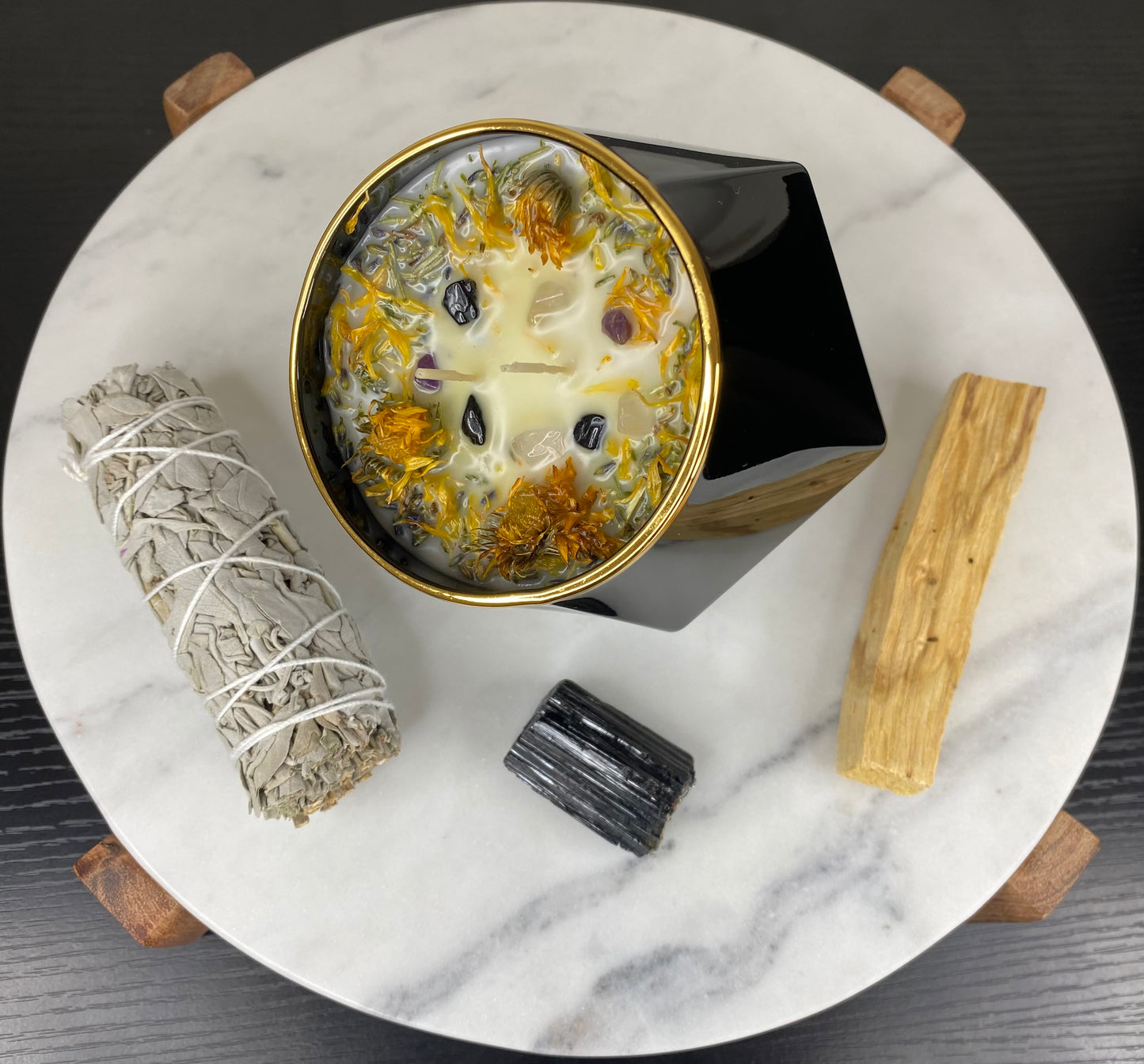 Protect Your Energy Frequency Double Wicked Intention Candle Bundle Set (Protection Candle Bundle Set)