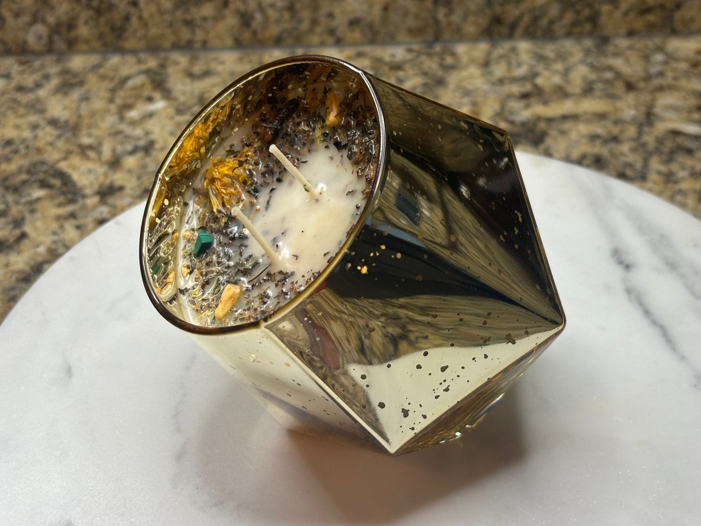 Delusional Manifestor Double Wicked Intention Candle (Wealth & Good Fortune Candle)