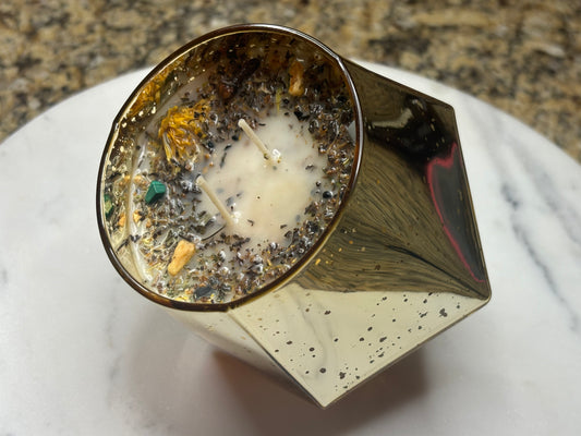 Delusional Manifestor Double Wicked Intention Candle Bundle Set (Wealth & Good Fortune Candle Bundle Set)