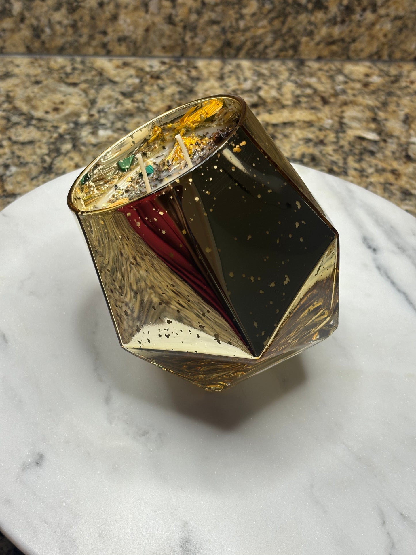 Delusional Manifestor Double Wicked Intention Candle (Wealth & Good Fortune Candle)