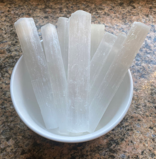 Raw Selenite Wand (Large)